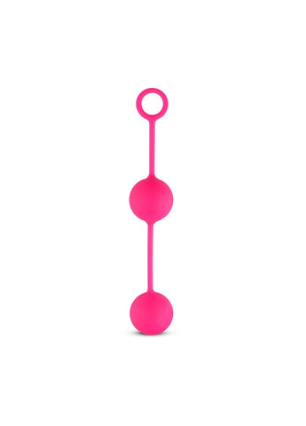 Вагінальні кульки зі зміщеним центром ваги Love Balls With Counterweight - Pink EasyToys (290850770)