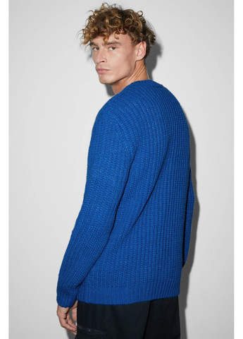 Синій демісезонний в'язаний светр C&A