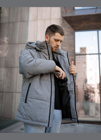 Сіра зимня куртка зимова виробництво - туреччина No Brand