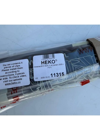 Ветровики вставные для BYD SEAL 5 SEDAN (2025+) Team Heko (398179105)