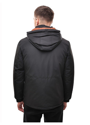 Чорна зимня куртка зимова чоловіча No Brand