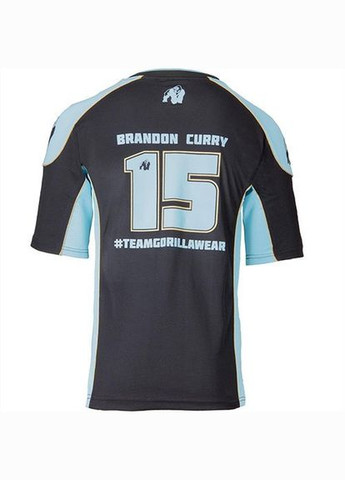 Комбинированная футболка athlete brandon curry черно-голубой (06369252) Gorilla Wear