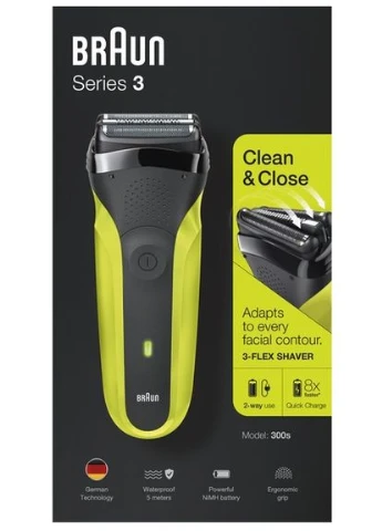 Электробритва Series 3 300s Black/Green Braun (363833149)