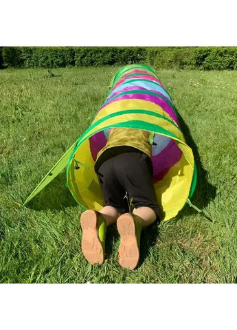 Детская игровая складная удлиненная палатка тоннель гусеница с чехлом для детей малышей 66х75х165 см (478745-Prob) Unbranded (311280168)