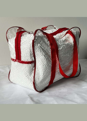 Сумка в роддом XL Прозрачный с красным (S0004) D'Alipuf Сумка в пологовий будинок (321965761)