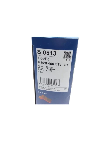 Фильтр воздушный Volvo V60/V70/S80/S60/XC60/XC70 06 F 026 400 513 RU63 Bosch (368131732)