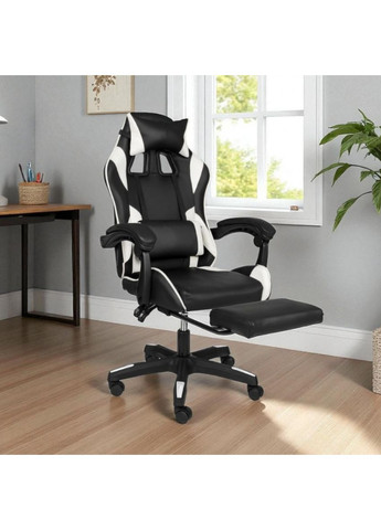 Геймерське комп'ютерне крісло з підставкою для ніг для підлітків та дорослих Striker One (365462376)