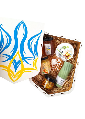 Патриотические подарки в украинском стиле №134 для иностранцев с украинским символикой "ГЕРБ УКРАИНЫ". Царство Меду (330027793)