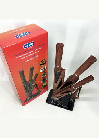 Кухонні ножі Magio MG-1095 5 предметів No Brand коричневий,