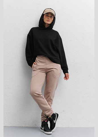 Жіночі спортивні джоггери бежеві зі швами спереду Arjen (294907776)