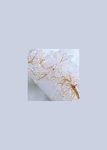 Обруч для волосся весільний з кришталевими бусинами та проволокою золотого кольору No Brand (346600168)