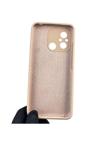 Чохол для Redmi 11A силіконовий з мікрофіброю нековзний на сяомі редмі 11а пудровий Xiaomi (366390527)