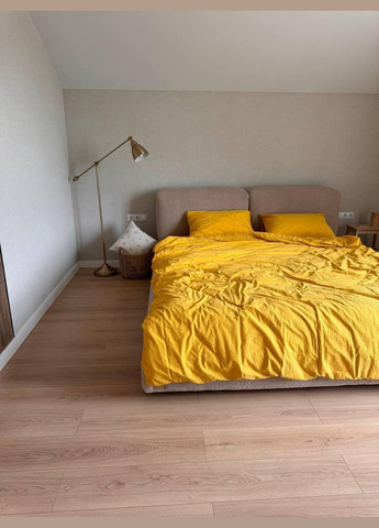 Постельное белье Антиаллергенное Евро 200х220 наволочка 70х70 2шт Желтый (П4К-al-sikel-var-006-01) No Brand (348094822)