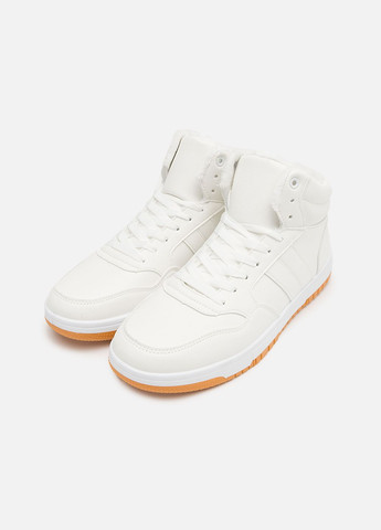 Молочні чоловічі кеди на пласкій підошві колір молочний цб-00250996 Yuki