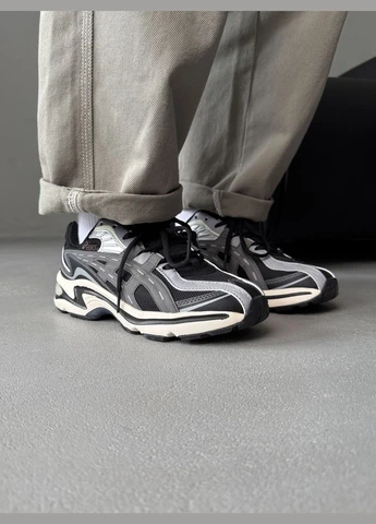 Сірі Осінні кросівки чоловічі asics gel-preleus grey black | асікс гель-прелеус сірі чорні No Brand