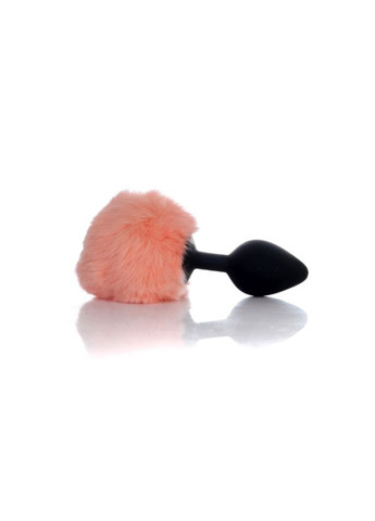 Анальний корок — Bunny Tail Silicone Black Plug Peach Drive No Brand (322400492)