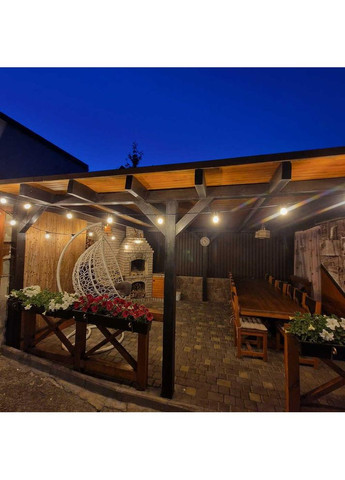 Гірлянда STARS патрон 20хЕ27 10м IP65 чорний ( 950010 ) Violux (365652352)