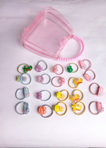 Набір дитячих резинок для волосся "Для малюків", 20 шт. у пластиковій сумочці Анна Ясеницька (292410600)