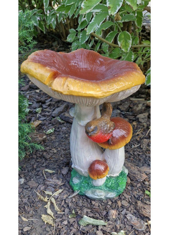 Садовая фигура, декор для сада Грибы с птичкой No Brand (353314254)