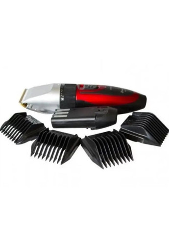 Акумуляторна машинка для стрижки 1000 мАг 3 Вт з насадками червона (2390000055) Geemy GM-550 (351363105)