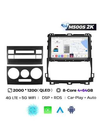 Штатна магнітола MS 2k Toyota Land Cruiser (2004 - 2009) MS 2k 4GB+64GB F3 CarPlay QleD Mekede Prado (384272595)