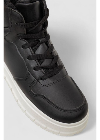 Черевики жіночі зимові на хутрі, колір чорно-білий, 248RMB11 Ager (368895369)