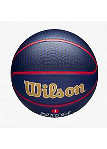 М'яч баскетбольний NBA PLAYER ICON OUTDOOR BSKT ZION Синій 7 Wilson (302286269)