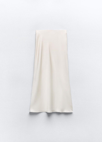 Молочная праздничный однотонная юбка Zara