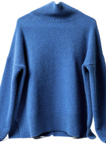 Синій зимовий светр жіночий аквамарин jinjiaxian s-м синій пуловер No Brand