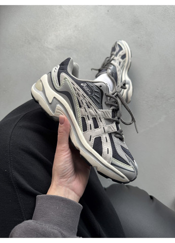 Серые демисезонные кроссовки мужские asics gel-preleus grey / blue асикс гель No Brand