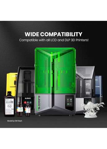 Фотополімерна смола ABS-like 3.0 plus 1 кг Clear Green (50.103.0227) Elegoo (361854346)