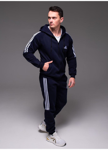 Мужской утепленный спортивный костюм на манжетах. No Brand (364869401)