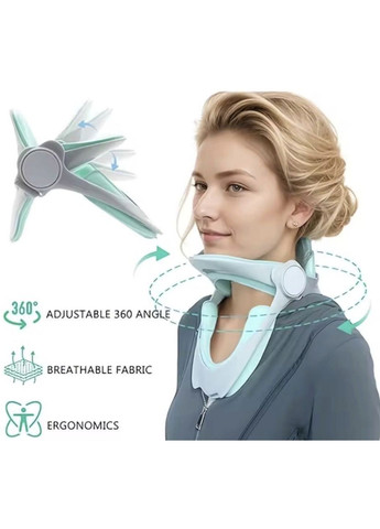 Коректор постави фіксатор корсет на шию бандаж універсальний Premium 1 шт Сірий NPK (367859705)