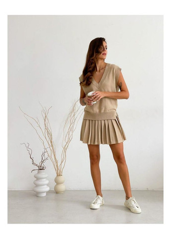 Жіноча в'язана спідниця плісе ARTKNIT (ak29062p-1) Art Knit (334894213)