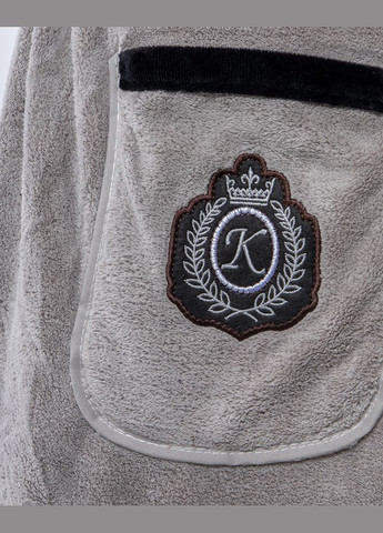 Чоловічий набір для сауни 2в1 рушник + Кілт мікрофібра пухнаста розмір 140х80 см колір Сірий Koloco Korona (328262780)