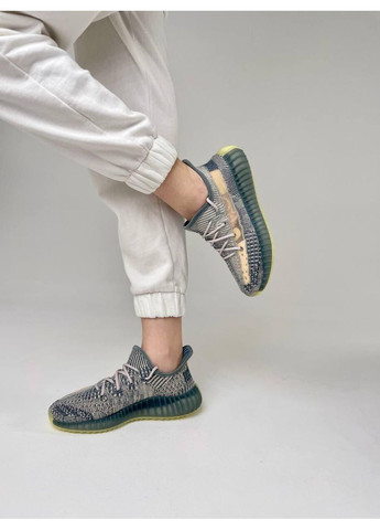 КРОССОВКИ ЖЕНСКИЕ ADIDAS YEEZY BOOST 350 V2 ISRAFIL 3 АДИДАС ИЗИ БУСТ No Brand голубые демисезоны (368868055)