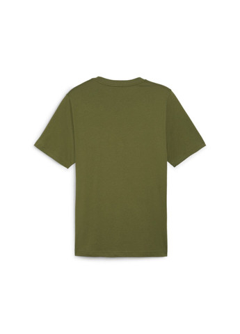 Зелена футболка essentials+ two-colour small logo tee men Puma