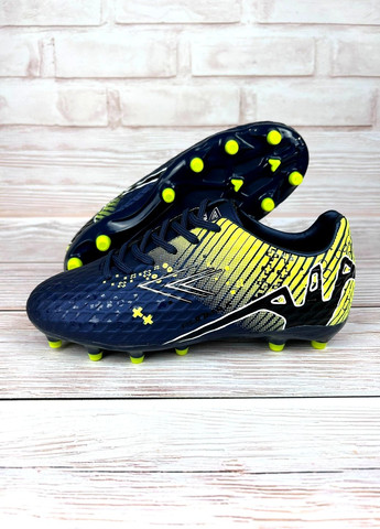 Підліткові копи сині низькі для хлопчиків спортивні зі штучної шкіри для футболу No Brand (361970590)