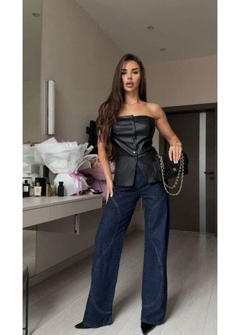 Женский корсет (топ-корсет) из матовой эко кожи, размер (арт. 580IR) No Brand (367109085)