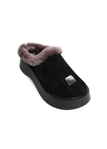 Черные зимние сабо 4759 Phany