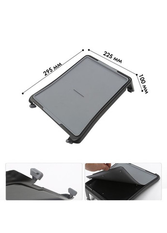 Підставка органайзер для авто Tesla Model 3/Y (TSL22102101) Gray центральної консолі пластикова 10 шт. Lesko (349730146)