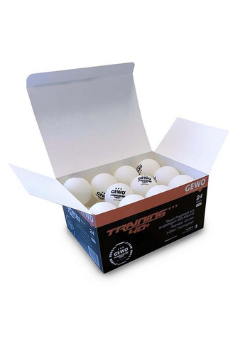 Мячики для настольного тенниса Trainingsball 40+ 24 шт GEWO (367596178)