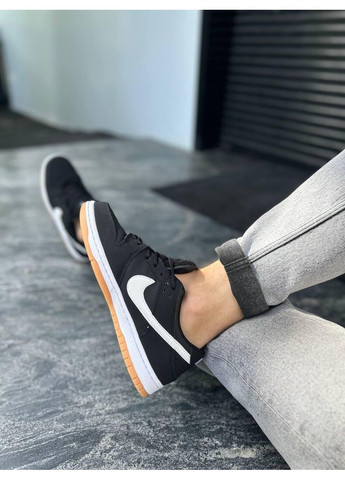 Чорні Зимовий кросівки чоловічі nike sb dunk black gum найк сб данк No Brand