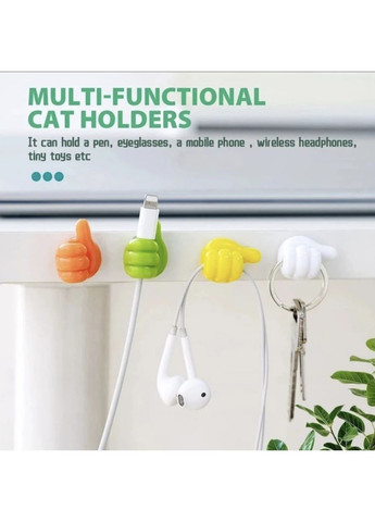 Органайзер-фиксатор клипса держатель для кабеля 1 шт Белый Memo (355889242)