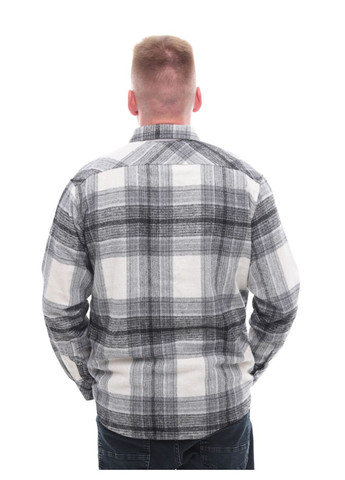 Серая повседневный рубашка в клетку Jean Piere