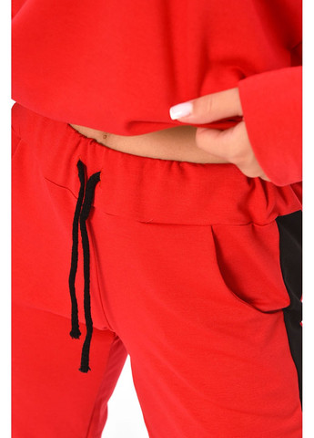 Костюм женский однотонный красного цвета Let's Shop (353848873)