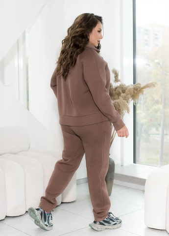 Спортивный костюм женский зимний на флисе (свитшот + штаны) No Brand (367959740)