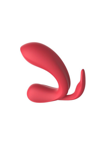 Вібратор Kissen Acein потрійна стимуляція, з дистанційним пультом, червоний Chisa (331169638)