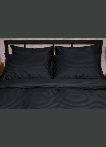 Комплект постельного белья Satin Stripe «» King Size 220x240 наволочки 4х50х70 (MS-820005253) Moon&Star Midnight Luxe (296909721)
