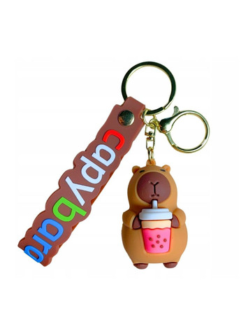 Капибара брелок capybara на ключе, на сумку фигурка игрушка антистресс подвеска 6,2 см Shantou (315634992)